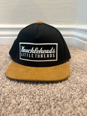 Baby Boy Snapback Hat - Black & Tan